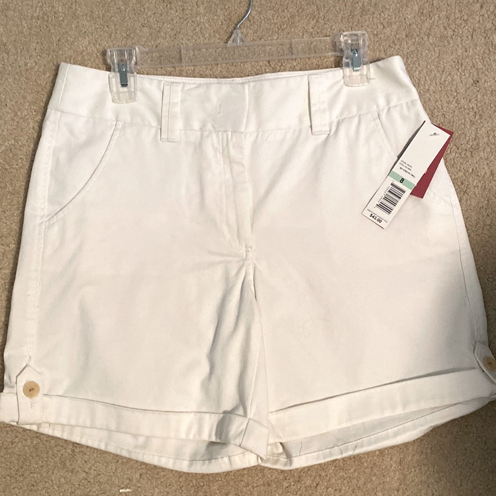 Never worn dress shorts. A little dressier than a typical short.